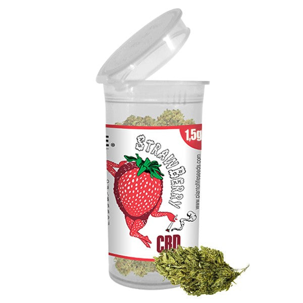 STRAWBERRY 1.5G Hemp Flowers contiene 6% CBD / CBDA